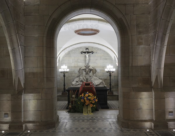 Koháry crypt under the church of St. Augustin in Coburg, burial place of the Catholic line of the