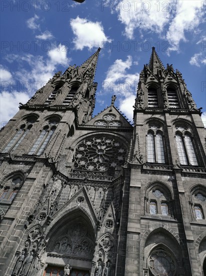 Clermont-Ferrand. Cathedral Notre-Dame-de-lAssomption. Puy de Dome department. Auvergne Rhone Alpes