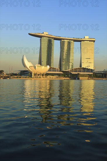 SINGAPORE, MAY 6: The Marina Bay Sands complex on sunset on May 6, 2011 in Singapore. Marina Bay