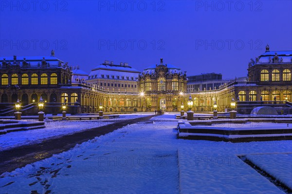 Dresden Zwinger in Winter