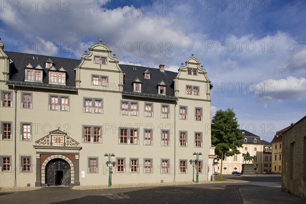 The Red Palace was built between 1574 and 1576 as the widow's residence of Duchess Dorothea Susanne