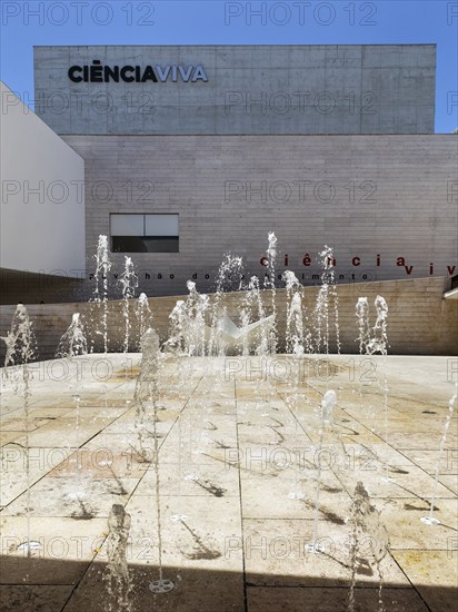 Water features in front of Science Museum, Parque das Nações district, Parque das Nacoes, Park of