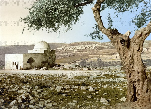 The Tomb of Rachel, Jerusalem, Holy Land, Israel, c. 1890, Historic, digitally restored