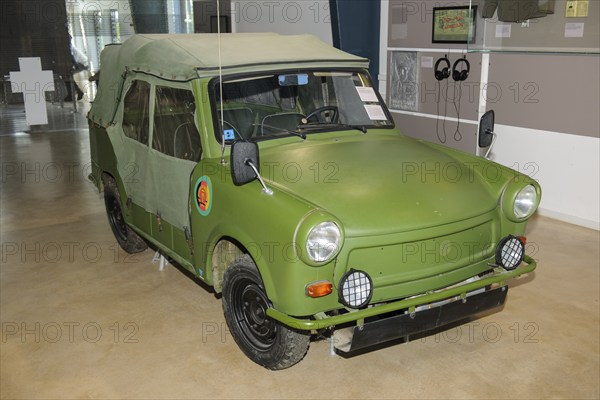 Historic vehicle of former GDR border troops Trabant 601 A Kübel, Museum Point Alpha on area of