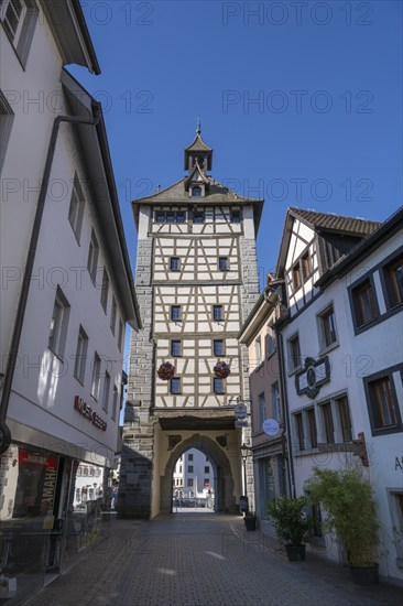 The Schnetztor, historic city gate in Hussenstraße in the old town centre of Constance, Constance