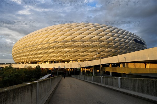 Stadium in the evening light, UEFA Nations League international match between Germany and the