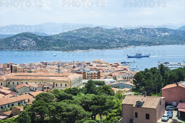Town of Maddalena and the Archipelago La Maddalena, Sardinia, Italy, Mediterranean, South Europe,