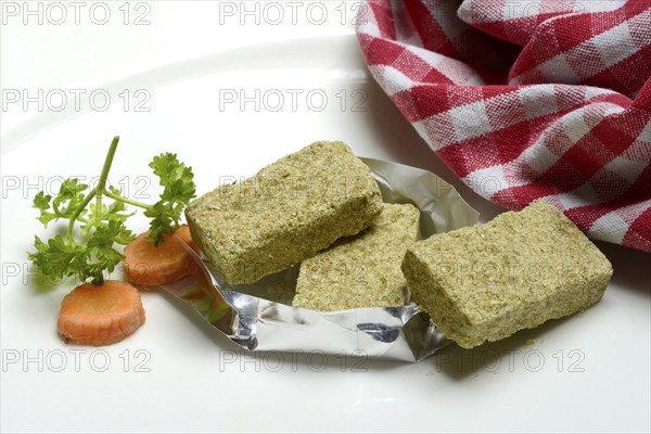 Stock cubes, several soup cubes