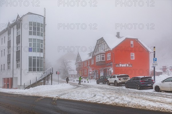 Zellaerstrasse in Oberhof, Thuringia, Germany, Europe