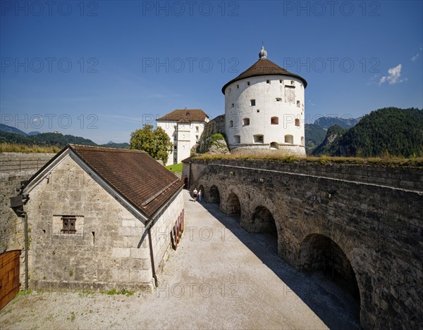Wallachenbastion, medieval fortress Kufstein with the museum, Kufstein, Tyrol, Austria, Europe
