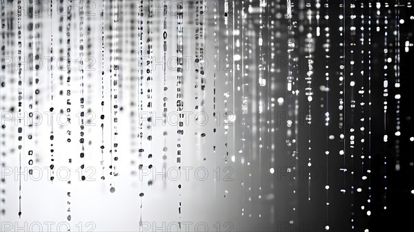 Abstract animation of binary code cascading down like digital rain, representing data insights in