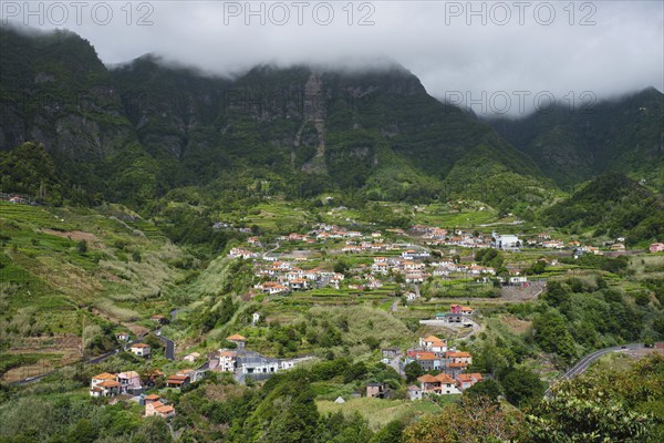 Sao Vicente village in green valley on Madeira island, Portugal, Europe