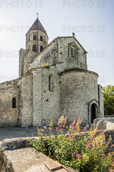 Romanesque church of St-Michel, La Garde-Adhémar, Plus beaux villages de France, Département Drôme,
