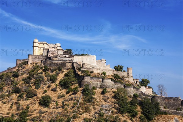 Kumbhalgrh fort famous tourist attraction and landmark. Rajasthan, India, Asia