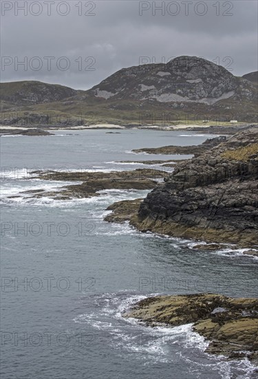 Sanna Bay seen from Ardnamurchan Point in Lochaber, Scottish Highlands, Scotland, United Kingdom,