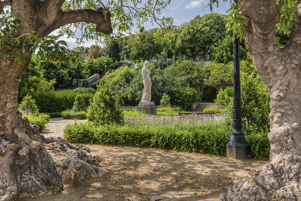 Statue in Montjuic park, Barcelona, Spain, Europe