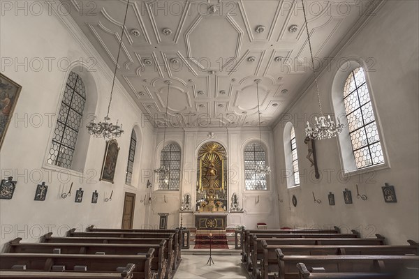 Interior of the Church of Our Lady, Schrobenhausen, Upper Bavaria, Germany, Europe