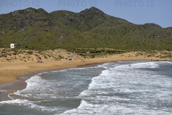 Playa de Calblanque, beach in the regional park Monte de las Cenizas y (Peña) del Águila, near