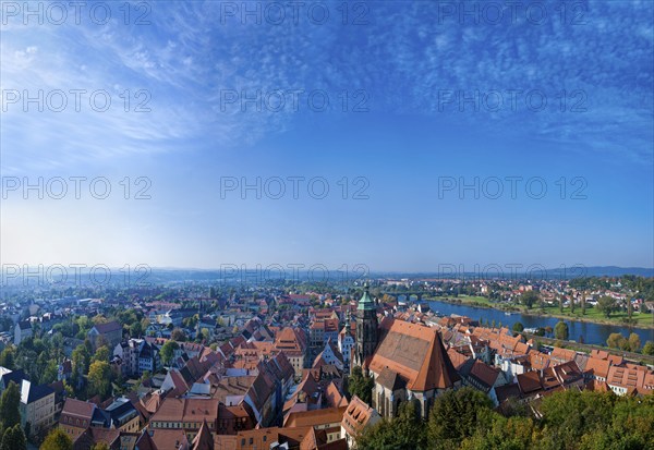 Pirna View of the old town from the Sonnenstein