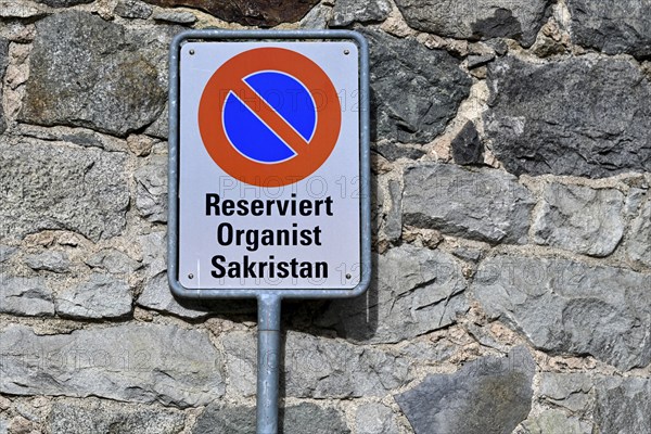 No Parking Reserved Organist, Sacristan