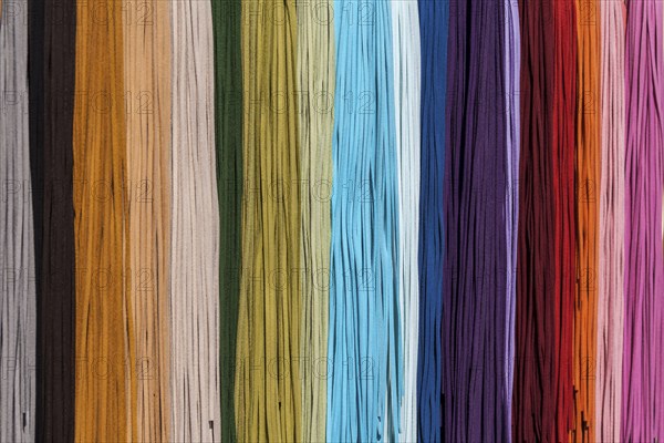 Colourful leather straps