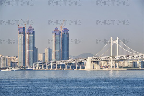 Gwangan Bridge in Busan, South Korea, Asia