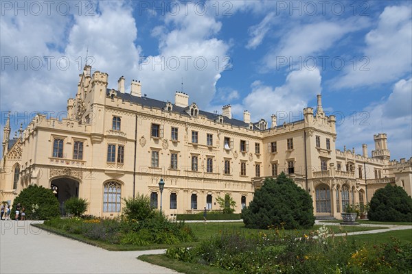 Lednice Castle, Lednice, Eisgrub, Breclav, Jihomoravský kraj, part of the Lednice-Valtice Cultural