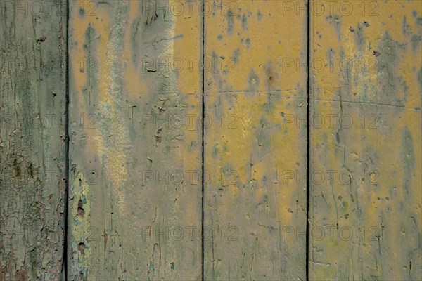 Abstract wooden background. Cracked paint on the wall, Madeira, Portugal, Europe