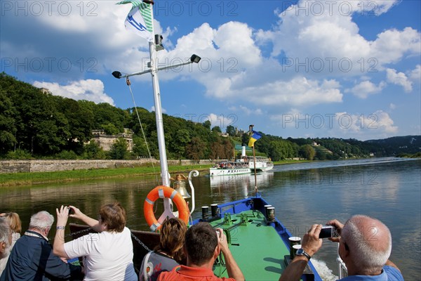 Steamboat trip on the Elbe in Dresden