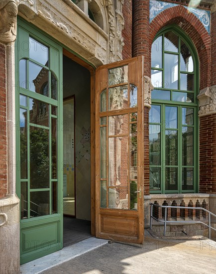 Historic hospital complex of the Hospital de la Santa Creu i Sant Pau, Barcelona, Catalonia, Spain,