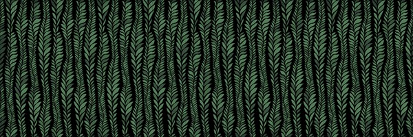 Seamless green seaweeds pattern. Underwater algae vector template