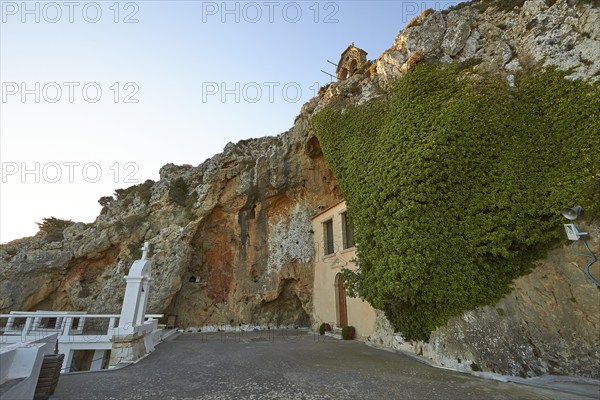 Bell Tower, Rock Chapel, Faneromenis Monastery, Rock Monastery, Orthodox Monastery, Eastern Crete,