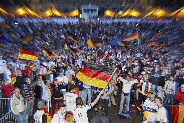 Public viewing on the banks of the Elbe in Dresden, as here for the 2006 European Football
