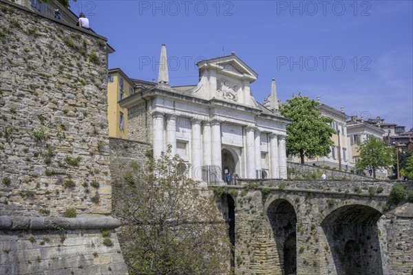 Porta San Giacomo, Bergamo, Province of Bergamo, Italy, Europe