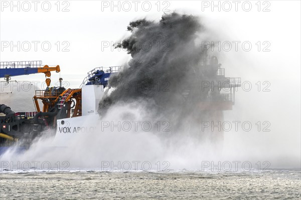 Trailing suction hopper dredger Vox Apolonia of Van Oord, Dutch maritime contracting company