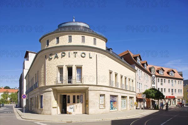 Capitol cinema theatre. Döbeln is located in the Central Saxon hill country in a wide basin of the