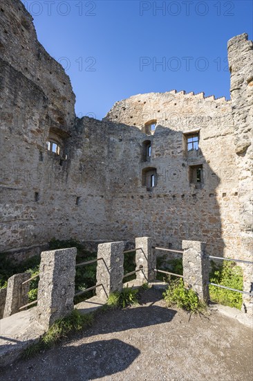 The Altbodman castle ruins on the Bodanrück, Bodman-Ludwigshafen, Constance district,