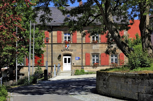 Himmelkron town hall, Kulmbach district, Upper Franconia, Bavaria, Germany, Europe