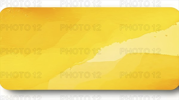 Yellow vector colorful watercolor backgrounds for business card or flyer template, AI generated