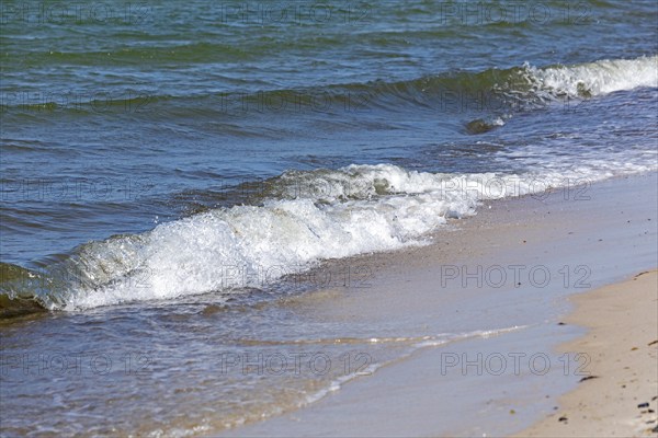 Waves, swell, surf, beach, Baltic Sea, Darßer Ort, Born a. Darß, Mecklenburg-Vorpommern, Germany,