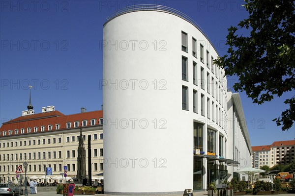 The Haus am Zwinger was built as a modern new building on part of the site of St Sophia's Church