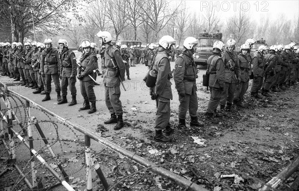 The party congress of the National Democratic Party of Germany (NPD) triggered protests against