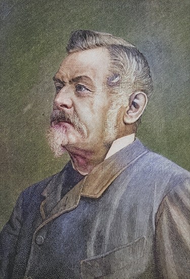 Carl Friedrich Wilhelm Jordan, 1819, 1904, a German writer and politician, c. 1885, Historical,