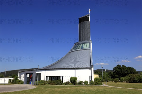 St. Christopher's motorway church, Himmelkron, Kulmbach district, Upper Franconia, Bavaria,