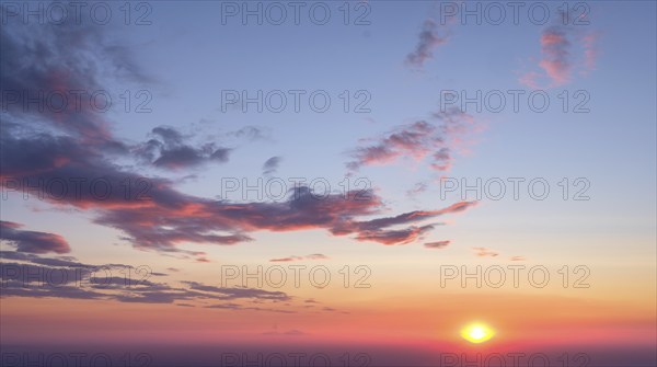 Beautiful dramatic scenic after sunset sky background after sunset