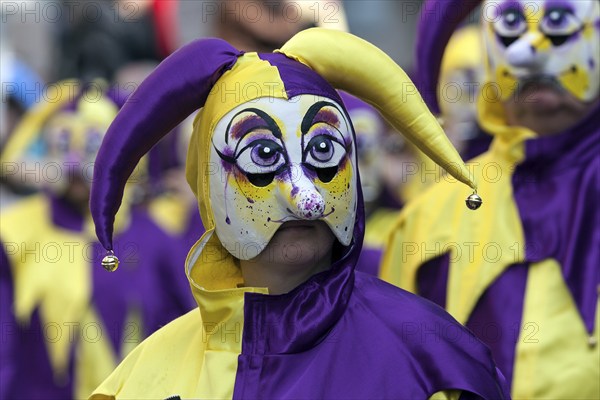 Basler Künstlerlarven, masks, Basler Fasnet parade, Basler Fasnacht, Basel, Switzerland, Europe