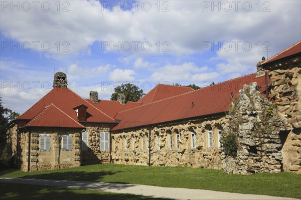 The old castle in the Hermitage in Bayreuth, Upper Franconia, Bavaria, Germany, Europe
