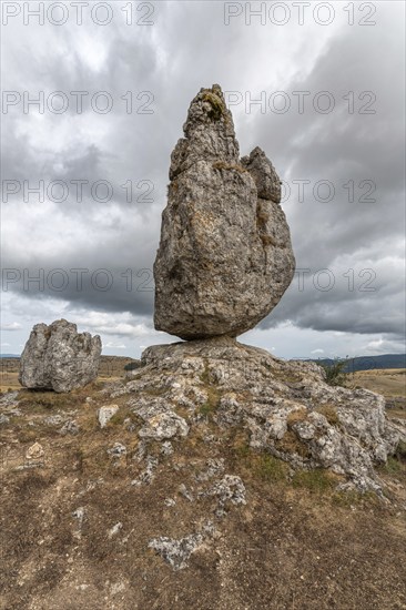Strangely shaped rocks in the chaos of Nimes le Vieux in the Cevennes National Park.