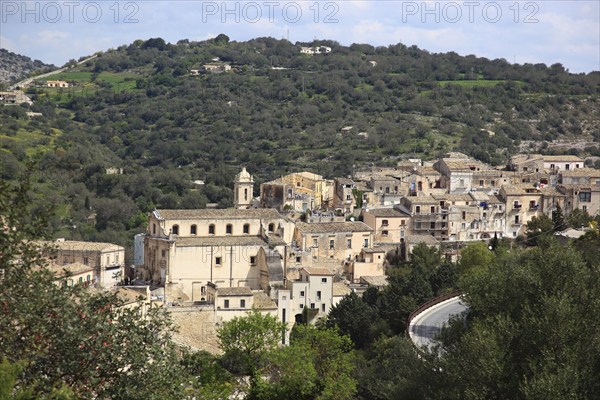 Ragusa, view of part of the houses of the old town of Ragusa Ibla, Unesco World Heritage Site,
