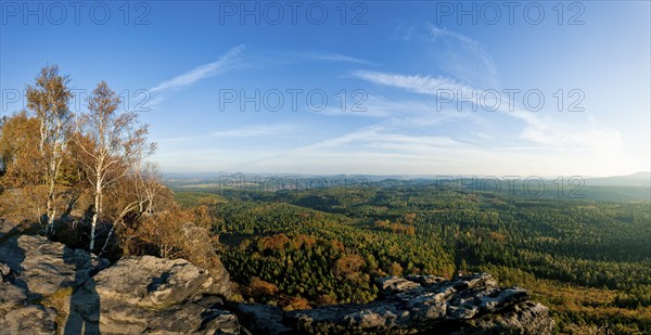 Zschirnstein view in Saxon Switzerland